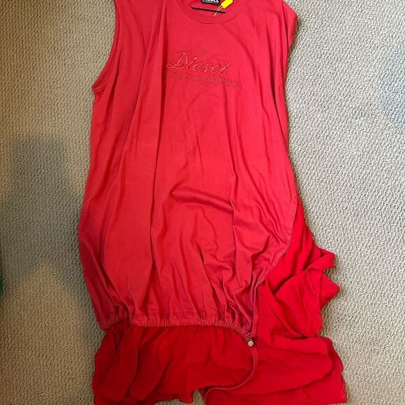 Diesel Vibrant Red Casual Dress size M - Picture 3 of 9